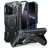 FNTCASE For iPhone 16 Pro 6.3 inch 2024 Phone Case: Military Grade Shockproof with Built-in Screen Protector and Kickstand